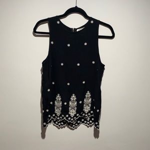 Black & white tank top